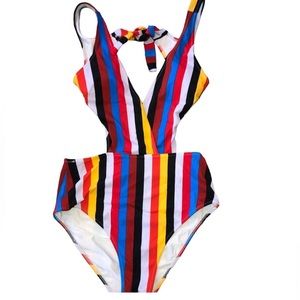 CUPSHE Passing Fancy Striped Swimsuit